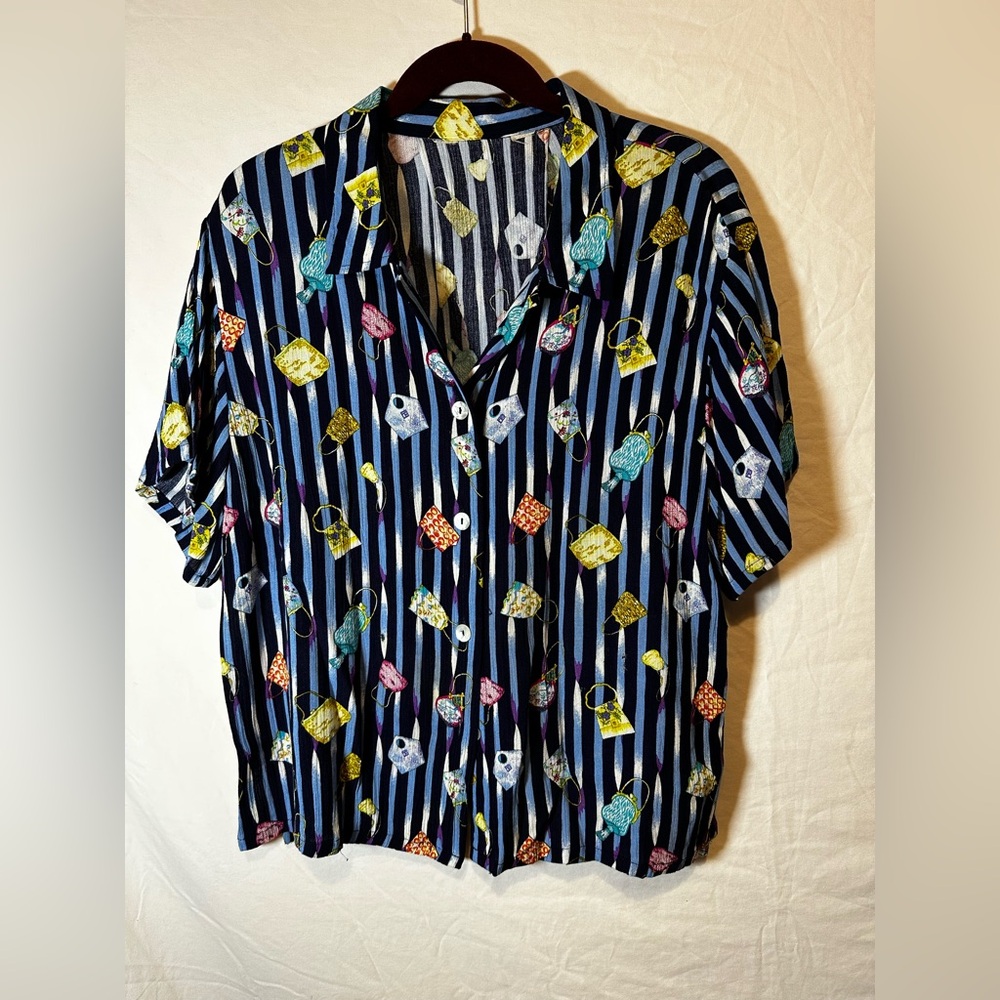 Melrose Collectibles Rayon Short and Blouse set size PL